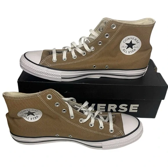 Converse Chuck Taylor All Star Classic Canvas High Top - Sand Dune Size 12M 14W - Picture 9 of 9